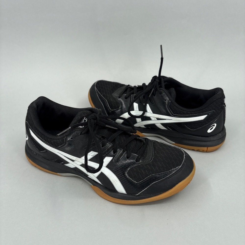 ASICS GEL-Rocket Shoes Womens Size 8.5 40 Black Indoor Court Sneakers 1072A034